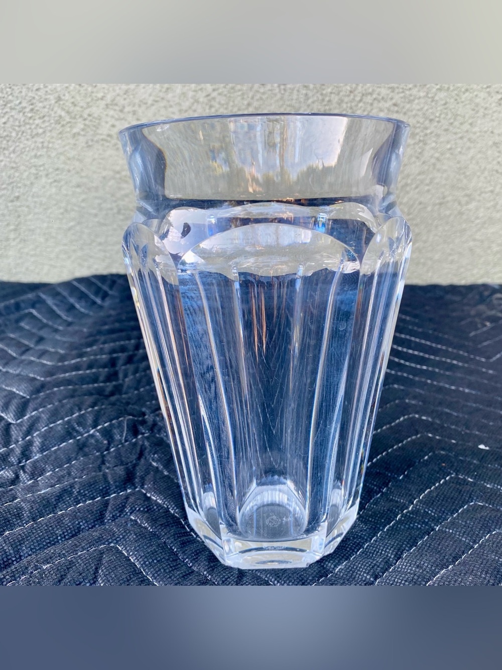 Vintage Baccarat France Nelly Tapered Fine Crystal Vase 6-1/2”H x 4-1/4” Dia.